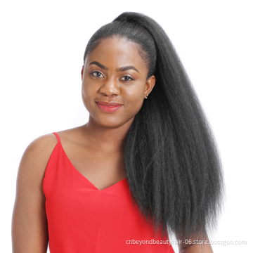 Yaki Synthetic Kinky Straight Ponytails Hair Extensions With Drawstring  Ponytails for Black women